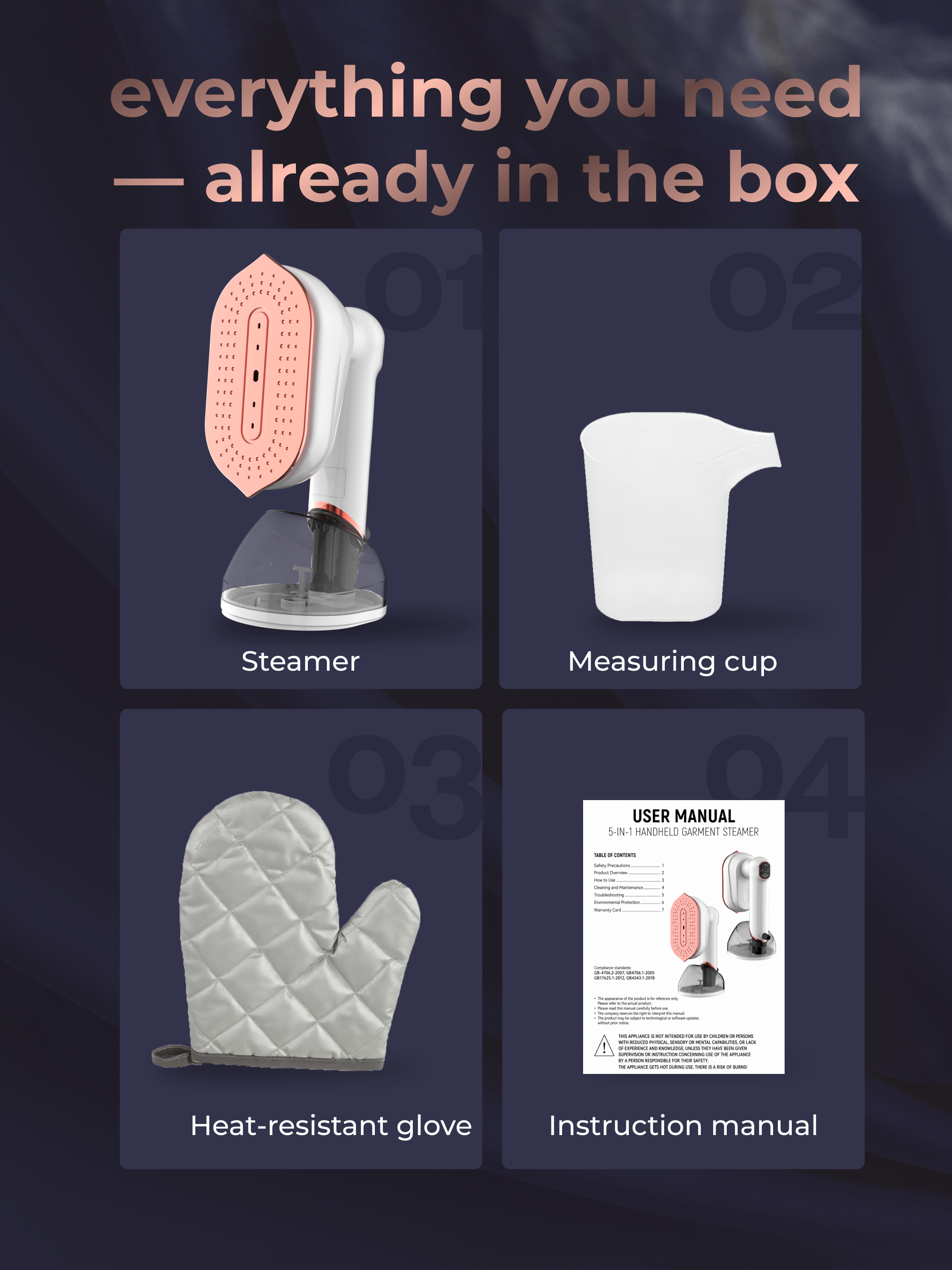 Handheld steamer